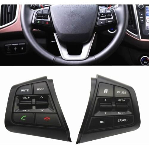 For Hyundai ix25 (creta) 2.0L Steering Wheel Cruise Control Buttons Remote Control Bluetooth Button with wire