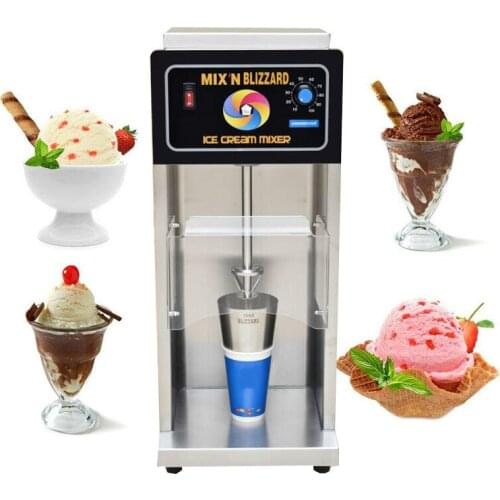 220V Electric Ice Cream Mixer Machine High Power Quality Jam Ice Cream Blender With Stainless Steel Mixing Head