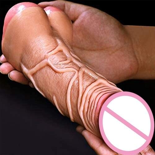 18+ Real Dick Vagina Ass Male Masturbator Lesbian Masturbation Erotic Sex Toys Gay 2 In 1 Dildo Anal Hollow Penis for Men Women