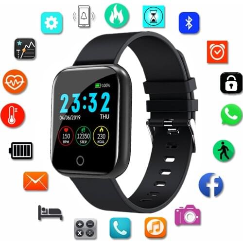 I5 Smartwatch Women Men Unisex Smart Watch Heart Rate Blood Pressure Monitoring Sports Fitness Bracelet Watches For IOS Android
