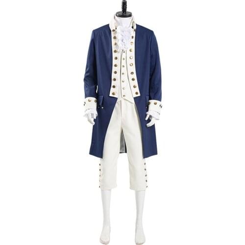 Musical Hamilton Alexander Hamilton Cosplay Costume Men Uniform Outfits Halloween Carnival Suits