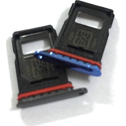 Sim Tray Holder For Oneplus 7 Pro SIM Card Tray Slot Holder Adapter Socket Repair Parts