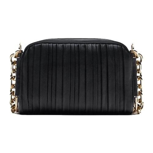 New female bag black retro gold chain small fold bag shoulder messenger bag 2021 new stray bag purses crossbody bags for women