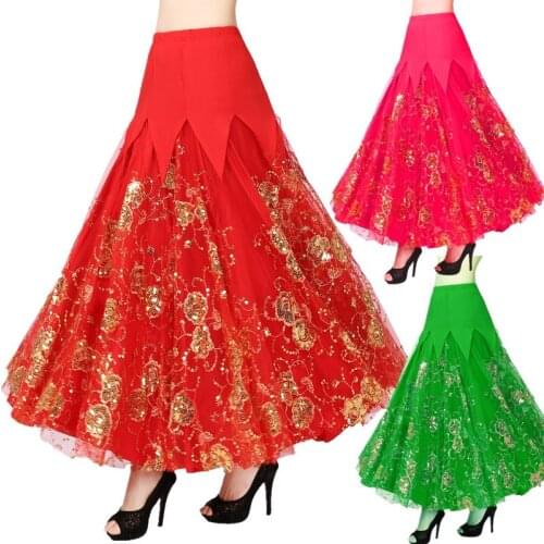 New ballroom waltz modern dance skirt ballroom dance competition skirt standard ballroom dancing clothes tango costumes