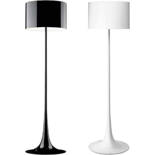 Nordic Simple Designer Floor Lights for Living Room sSofa Bedroom Study Black and White Standing Lamps Aluminum Floor Lamps