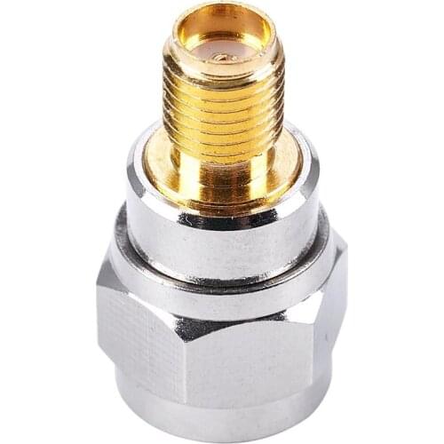 RF coaxial coax adapter SMA female to F male,silver