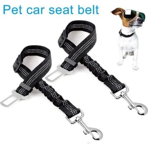 Pet Adjustable Car Safety leash Reflective Elastic Cushion Seat Belt For Pet Cats And Dogs Outdoor NEW