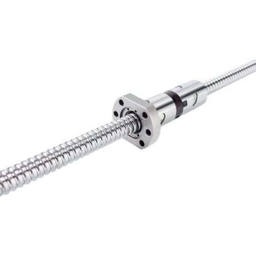 C5 Machined Ballscrew 1605 Ball Screw DFU1605 Customizable Any Size Roller Ballscrew With Double Ball Nut For CNC Parts