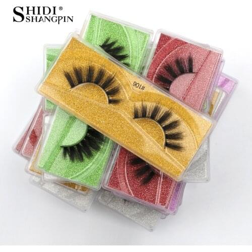 SHIDISHANGPIN Wholesale Eyelashes Mink Lashes Bulk Mink Eyelashes Wholesale False Eyelashes Makeup Natural False Lashes In Bulks