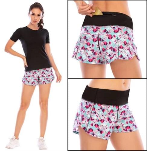 Gym Shorts Fitness Yoga Short Scrunch Sports Yoga Shorts Printing Short Yoga Pants