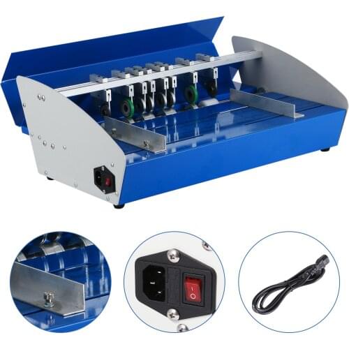 VEVOR Electric Creasing Machine Heavy Duty Metal 3in1 Book Cover Paper Creaser Card Folding Dotted Line Cutting Multi-function