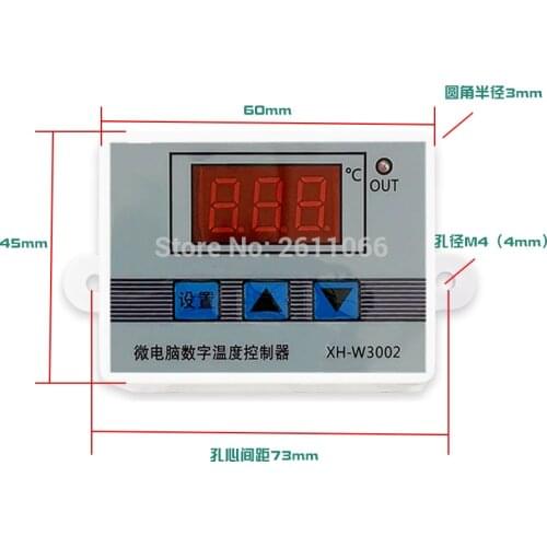 W3001 W3002 DC12V 24V AC110V-220V LED Digital Thermostat Temperature Controller Thermoregulator Heating Cooling Control