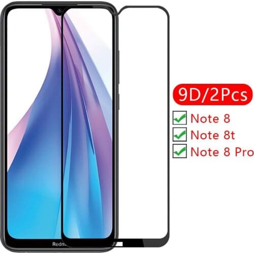 9d screen protector tempered glass case on redmi note 8 pro t 8t cover for xiaomi readmi not t8 note8 protective phone coque bag