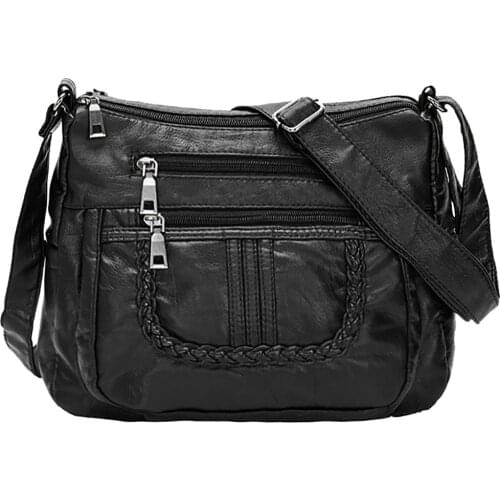 Womens Bag Fashion Messenger Black Messenger Shoulder Casual Wild bolsos mujer torebka damska shopper schoudertas dames