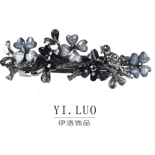 Women Headwear 2021 New Flower Hair Clips Cute Hair Barrettes Fashion Rhinestone Hair Accessories For Women