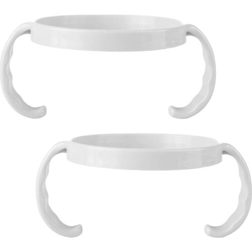 2PCS White PP Heat Resistance Baby Milk Bottle Handle Baby Feeding Bottle Grip for AVENT Wide Caliber Baby Bottles Accessories