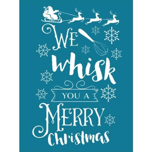 8.5 X 11" Reusable Self- Adhesive Silk Screen Stencils Christmas Home Decoration Pillow Bag Photo Craft Mesh Transfers Film