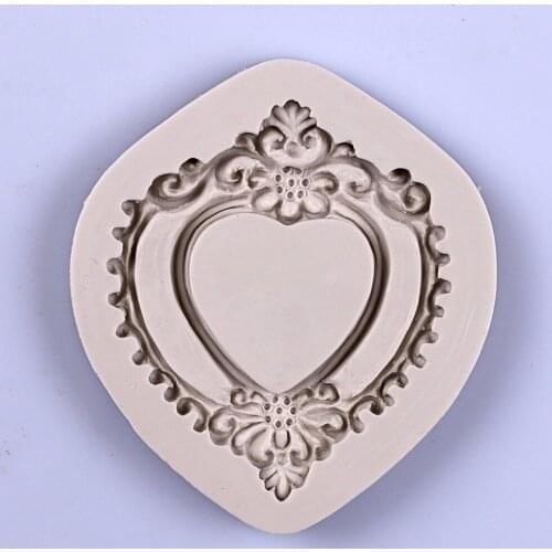 8.6x7.7cm Frame Silicone Mold Fondant Mould Cake Decorating Tools Chocolate Gumpaste Molds