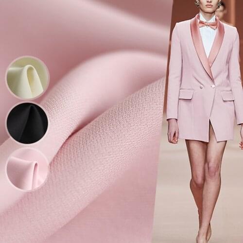 White waxberry 55momme White Silk Wool Fabrics Garment Materials Women Suits Coat Jacket Sewing Cloth Tailor Freeshipping