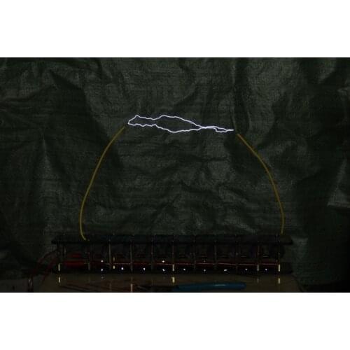 DIY Marx Generator set 10 capacitor Pulse High Voltage Generator Kit Lightning with high voltage power supply