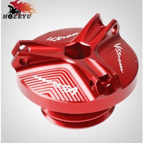 For Suzuki DL650/V-STROM 2004-2012 DL1000/V-STROM 2002-2016 Motorcycle Aluminum Accessories Engine Oil Cap Oil Fuel Filler Cover