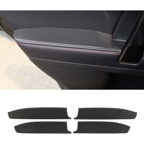 For Toyota 4Runner 2010+ Car Interior Door Armrest Cover Stickers Interior Auto Styling Moldings 4pcs/set