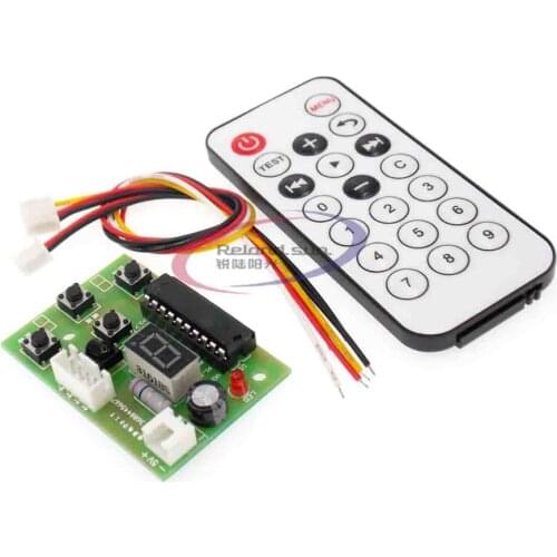 DC 4V-6V Stepper Motor Driver Controller Integrated Board 2-phase 4-wire Speed Adjustable with Remote Control