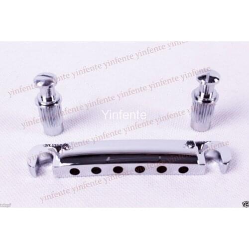 Chrome electric Guitar Bridge tailpiece Bridge BY932 Yinfente