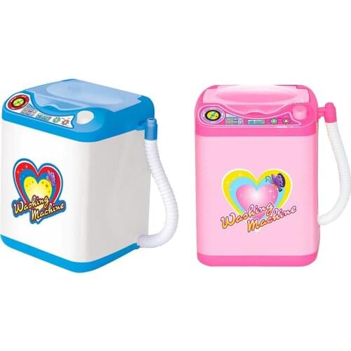 Washing Machine Toy Simulation Small Household Appliances Electric Miniature Laundry Playset Pretend Play Toy For Kids Children