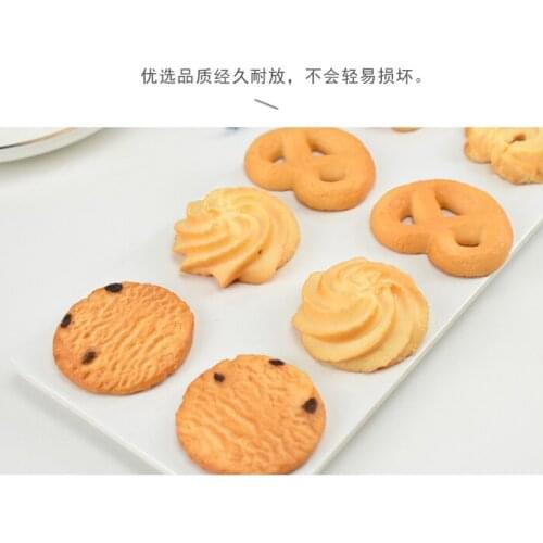 Artificial Crown Cookie Faux Cookie Model Home Simulation Biscuit Food Dessert Baking Kitchen Decoration Table Window Props