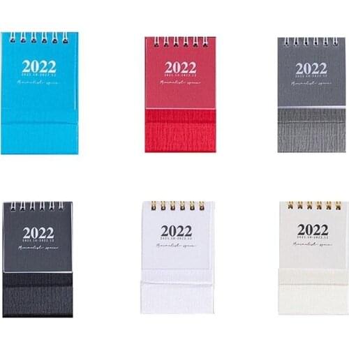 Calendar 2022 Delicate Simple Desk Refreshing Mini Desktop Note Coil Calendar Book School Office Supplies Decoration