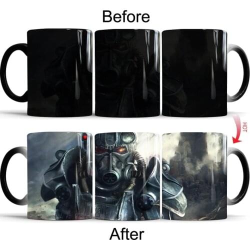 Fallout 4 Coffee Mugs Funny Color Change Cups and Mugs Creative Drinkware