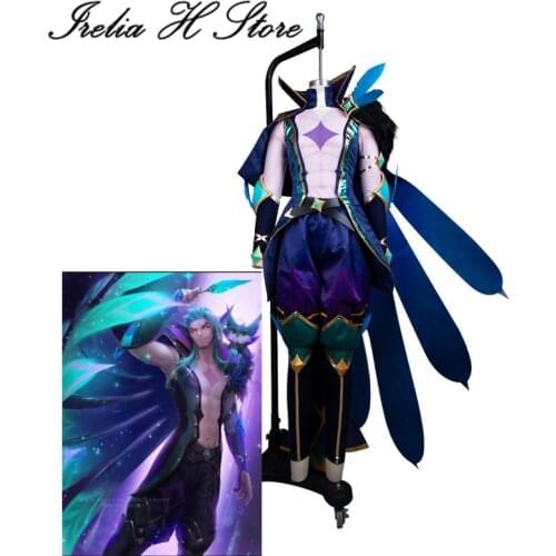 Rakan LOL Game Cosplay Star Guardian Rakan Cosplay costume Mens costumes ears props