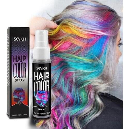 120ml Hair Color Spray Quick Temporary Coloring Agent Washable Instant Color Dye Hair Styling Product Colorful Party Cosplay Use