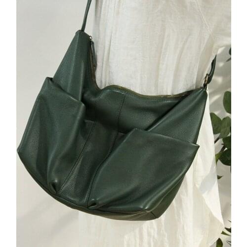 MESOUL Women Handbags Soft Genuine Leather Messenger Tote Designer Crossbody Bags Ladies Casual Large Capacity Shoulder Bags