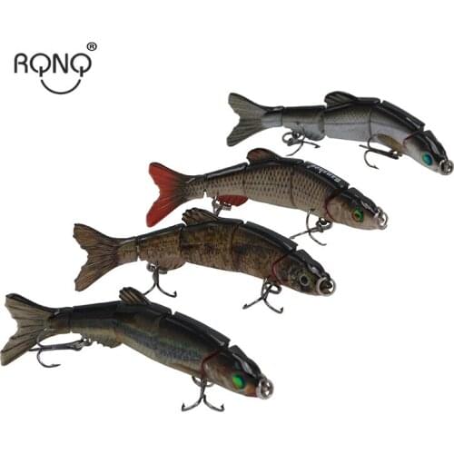 RQNQ full swimming layer multi node fish 100 mm 10g 3D fish eye swimming style lifelike swing artificial bait hard bai