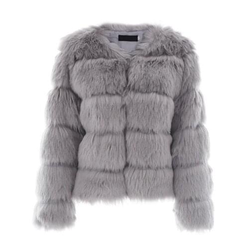 Fashion Mink Coats Women 2021 Winter Top Fashion S-4XL FAUX Fur Coat Elegant Thick Warm Outerwear Fake Fur Woman Jacket -40