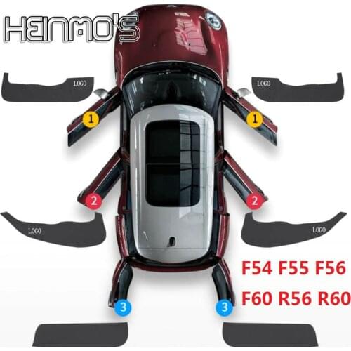 For MINI Cooper One F54 F55 F56 F60 R56 R60 Countryman Clubman Door Interior Anti Kick Sticker Mats Car Styling Accessories