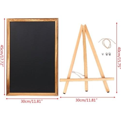 Desktop Memo Message Blackboard Easel Chalkboard Bracket Sketchpad Kids Writing Boards for Restaurant Sign C5AE