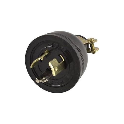 AC 250V 30A Screw Lock Generator Plug Socket 0.47" Cable Adapter