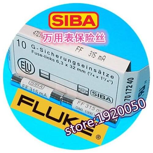FLUKE insulation tester fuse tube FF315mA 315mA 1000V F1508/1503/1507 6.3*32