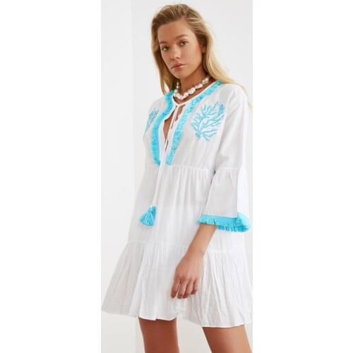 Женские пляжные накидки TRENDYOLMİLLA China At AliExpress