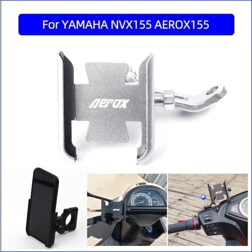 For YAMAHA NVX155 AEROX155 AEROX 155 Universal Motorcycle Accessories handlebar Mobile Phone Holder GPS stand bracket
