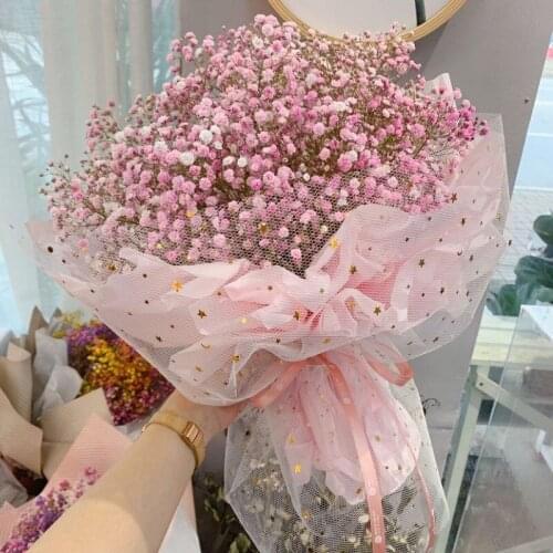 Flower packaging net yarn bronzing starry sky yarn bag flower gauze net flower shop floral bouquet wrapping paper material
