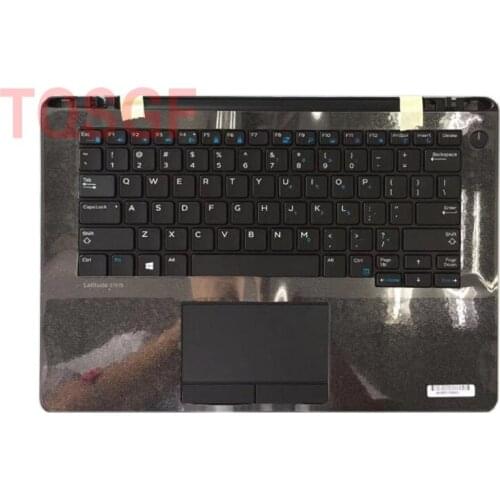 Top Cover Palmrest with TouchPad and keyboard Assembly for Dell Latitude E7270 P1J5D Black