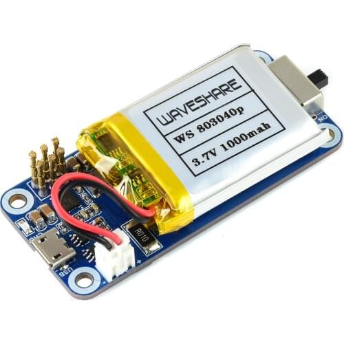 Waveshare Uninterruptible Power Supply UPS HAT For Raspberry Pi Zero Series(Pinheader Should Be Soldered),Stable 5V Power Output