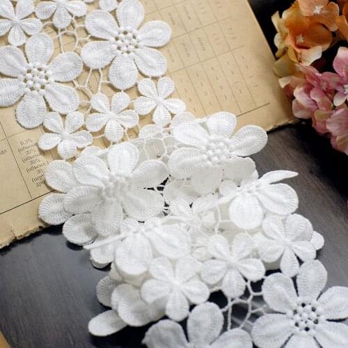 2meters 10-11cm width White/black Embroid sewing Flower Lace Trim Knitting DIY Wedding Accessories Free Shipping X793