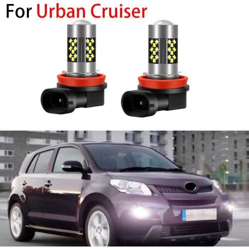 2pcs Led Car Fog Light for Toyota Urban Cruiser 2007-2016 Front Fog Light Bulb Car Accessories Canbus Error Free White