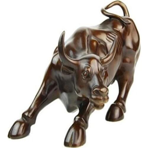 2021 Copper Production Charging Bull Creative Gifts Lucky Ornaments Stock Market And Business Home Office Decor Craft