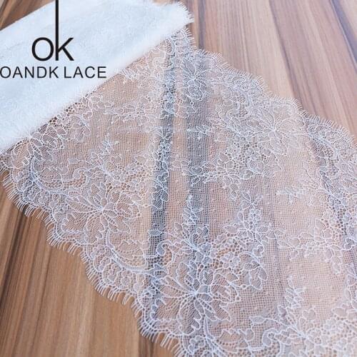 3Meter Eyelash White Lace Trim Mesh Lace Ribbon Decoration Crafts Sewing Lace For Wedding Making Decoration